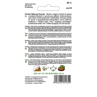Pomidor Malinowy Smaczek wysoki wczesny nasiona